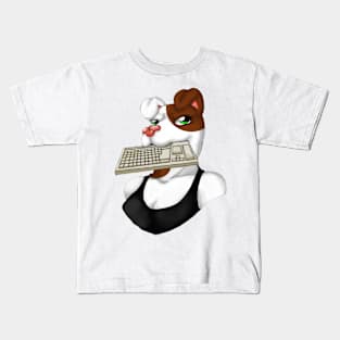 cherry keyboard writer logo Kids T-Shirt